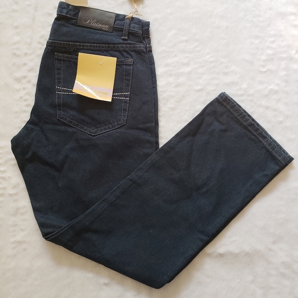 Platoon size 34/32 dark wash straight leg mens jeans New with tags - Picture 10 of 15